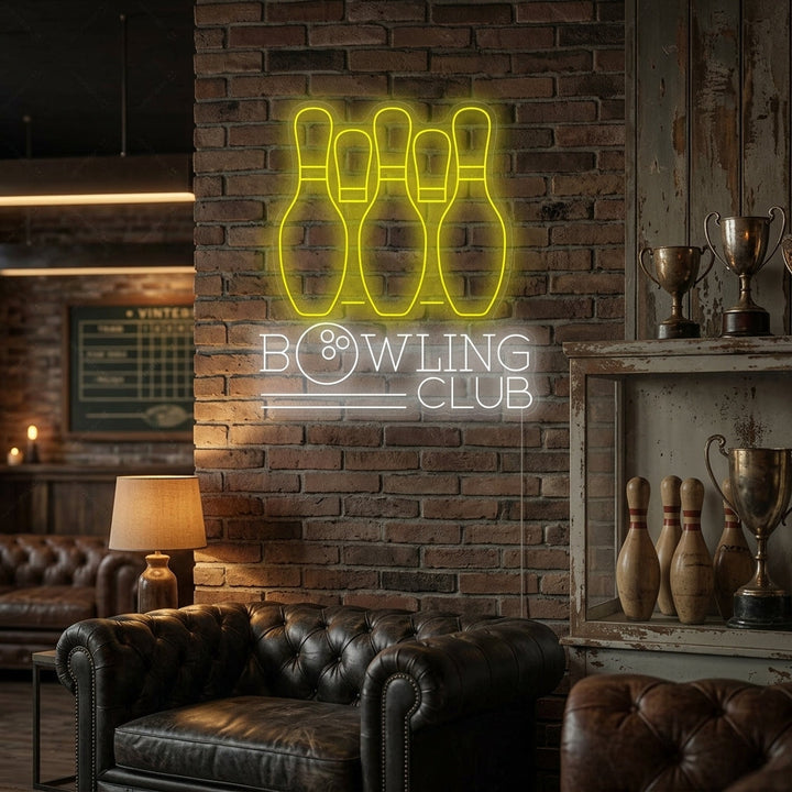 "Bowling Club" Neonbord