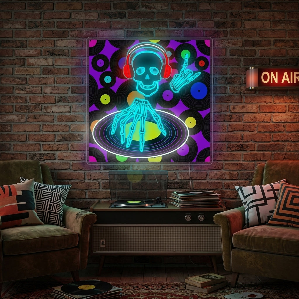 "Muziek Flyer" Neonbord