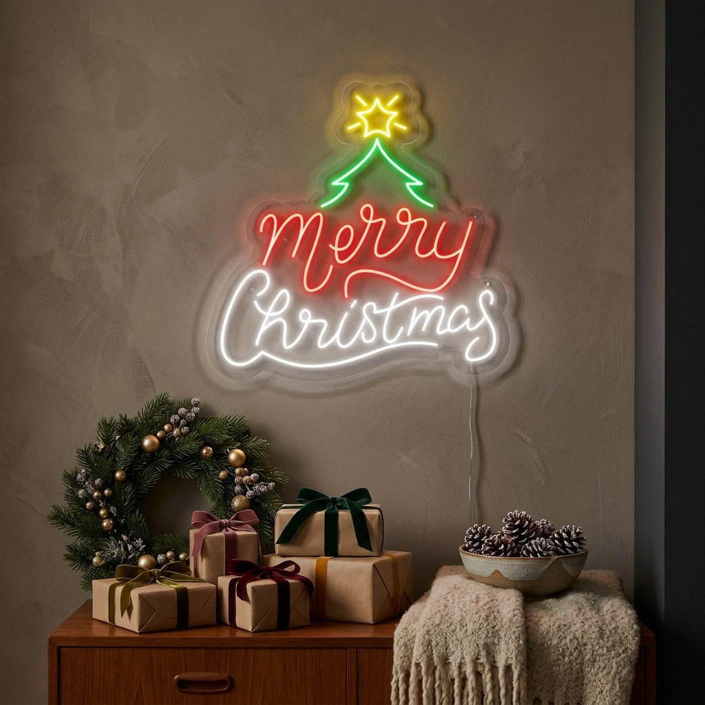 "Merry Christmas" Neon Verlichting