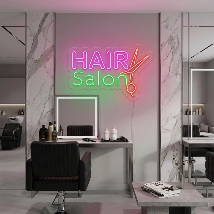 "Hair Salon" Neon Verlichting