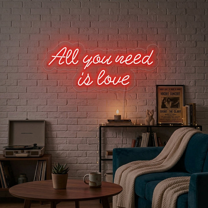 "All You Need Is Love" Neon Verlichting