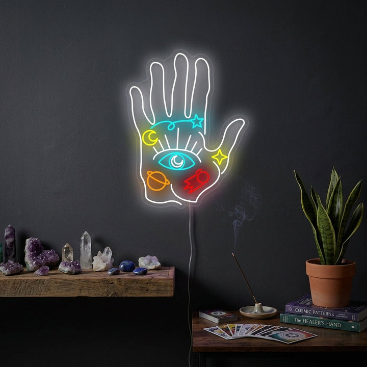 "Spirituele Hand" Neon Verlichting