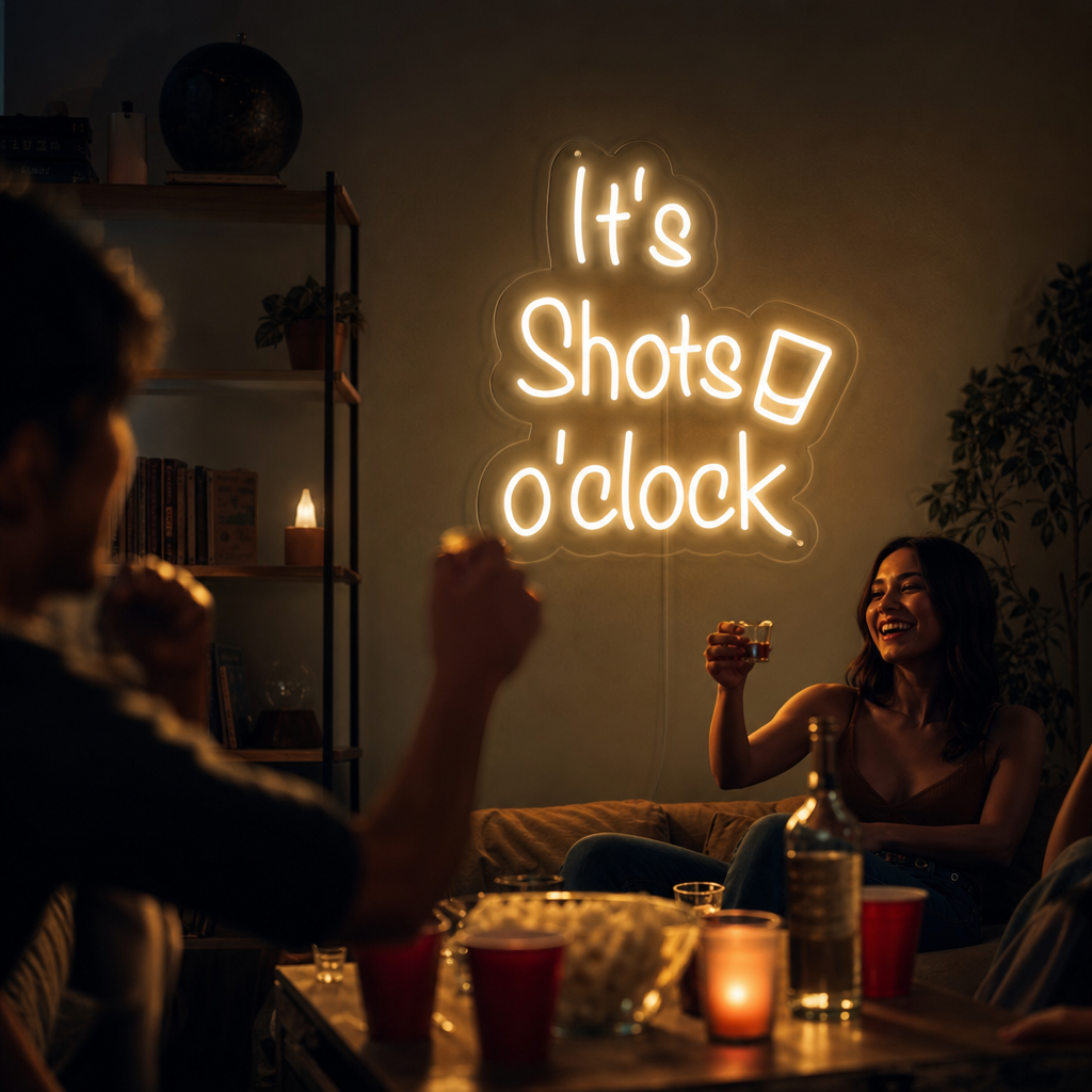 "its Shots oClock" Neon Verlichting