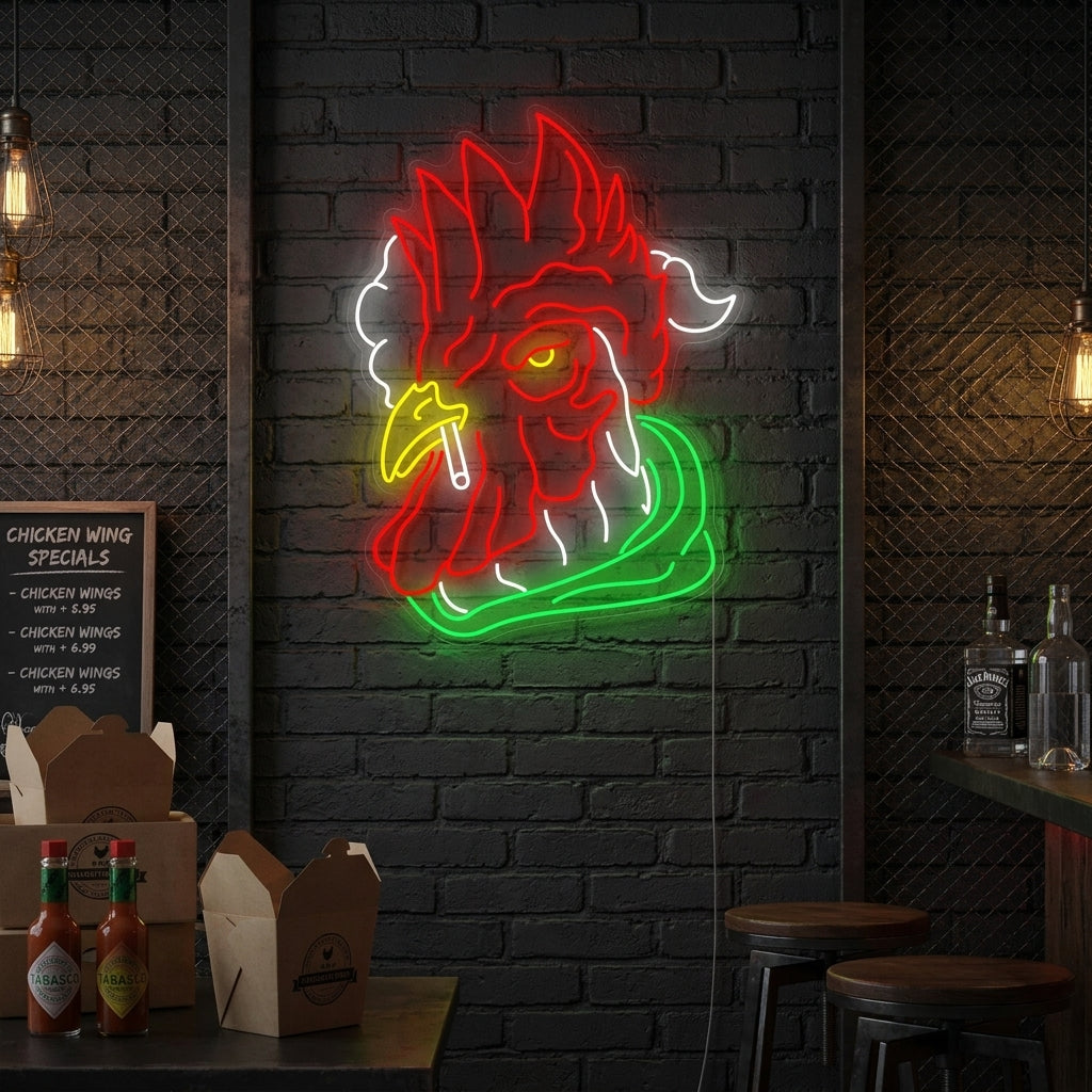 "Kip Rooster" Neonbord