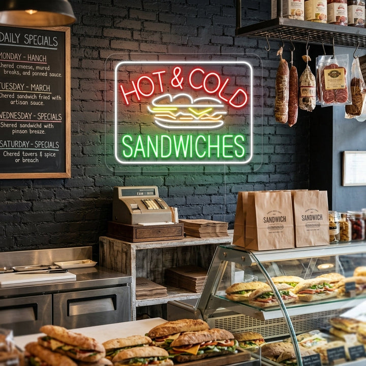 "Hot Cold Sandwiches" Neon Verlichting
