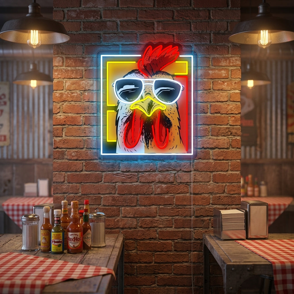 "Kip Kip Haan" Neonbord