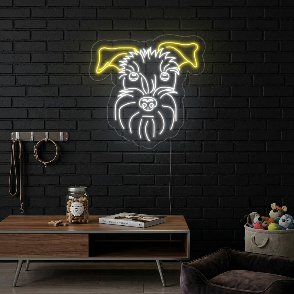 "Schnauzer, Hond" Neon Verlichting