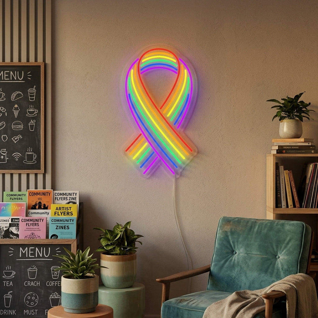 "Regenboogvlag Lgbt-Trots Uniek, Lint" Neon Verlichting