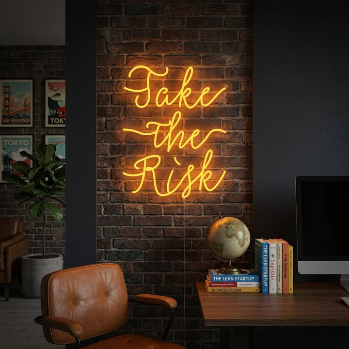 "Take The Risk" Neon Verlichting