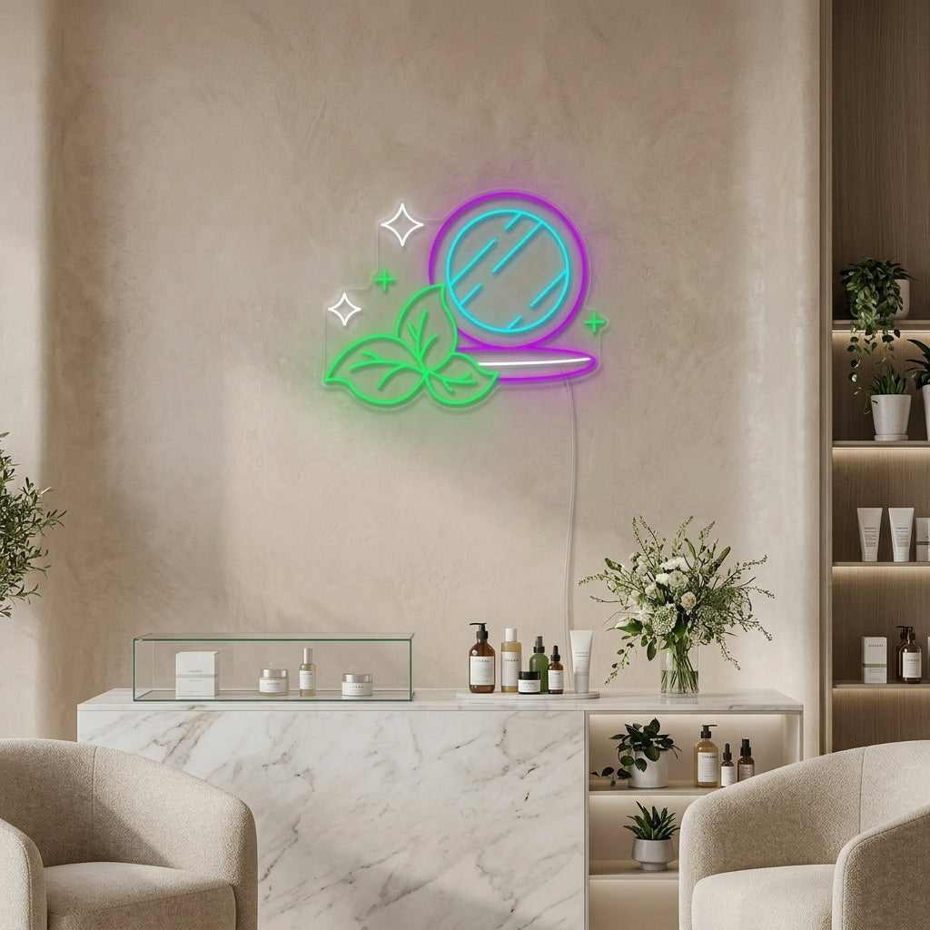 "Make-Up, Schoonheid En Cosmeticawinkel" Neon Verlichting
