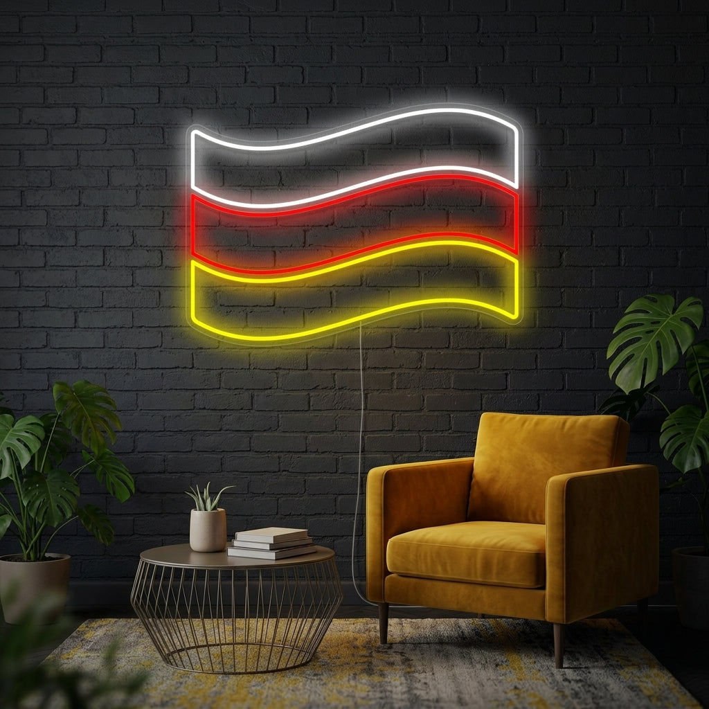 "Vlag Van Duitsland" Neon Verlichting