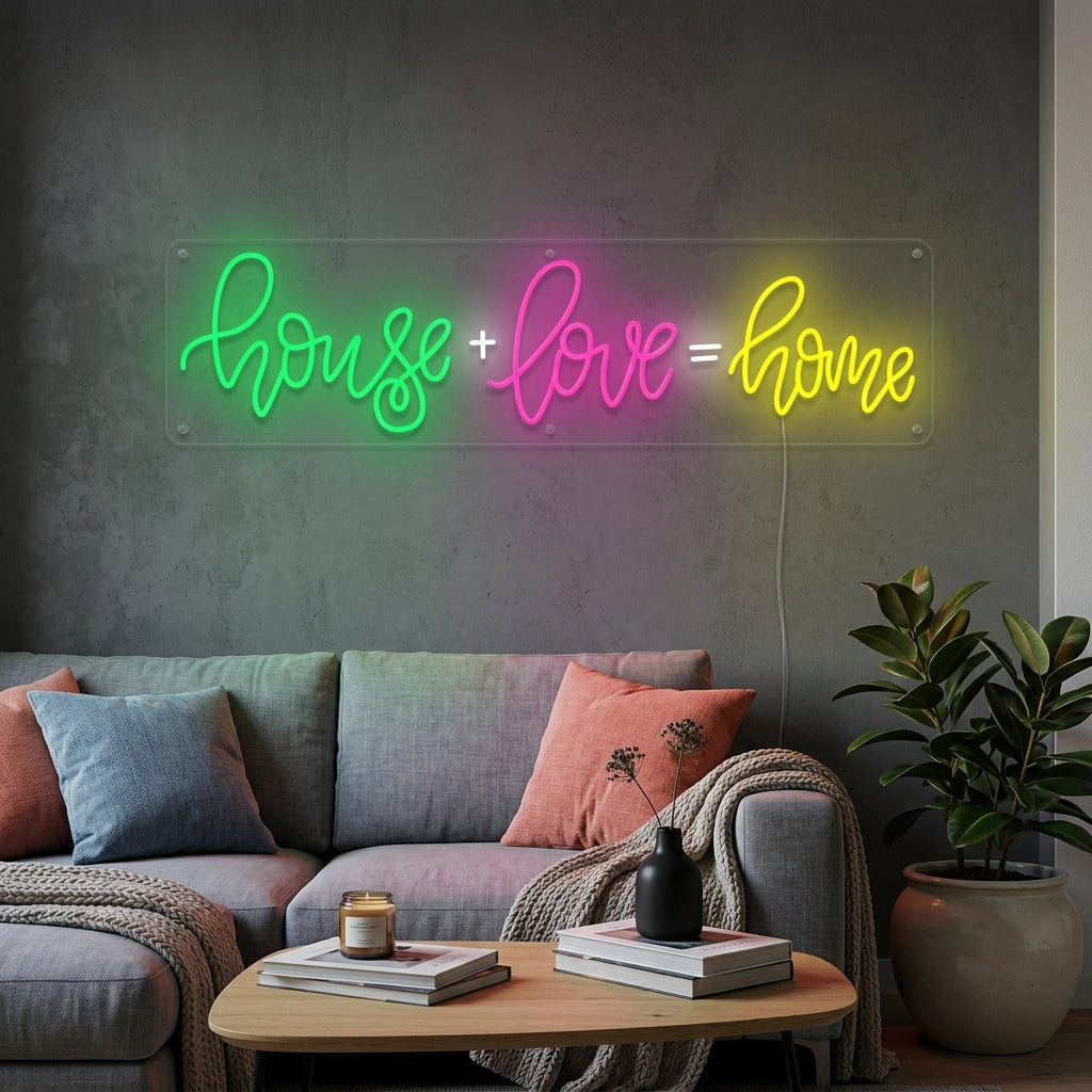 "House Love Home" Neon Verlichting
