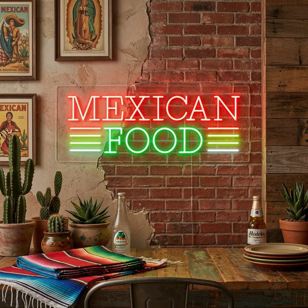 "MEXICAN FOOD" Neon Verlichting
