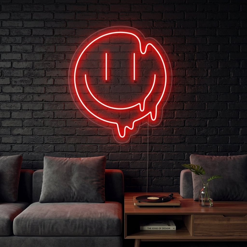 "Smeltende Glimlach" Neon Verlichting