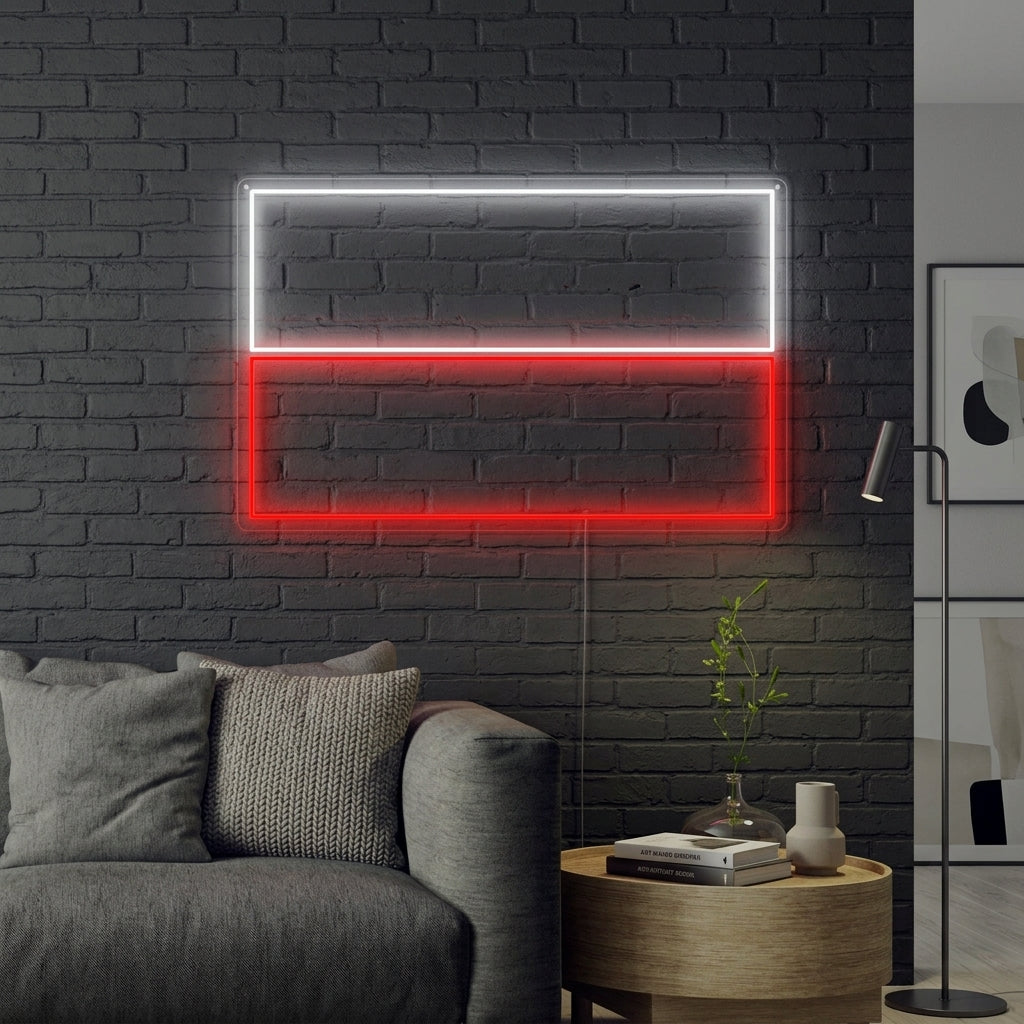 "Vlag Van Polen" Neon Verlichting