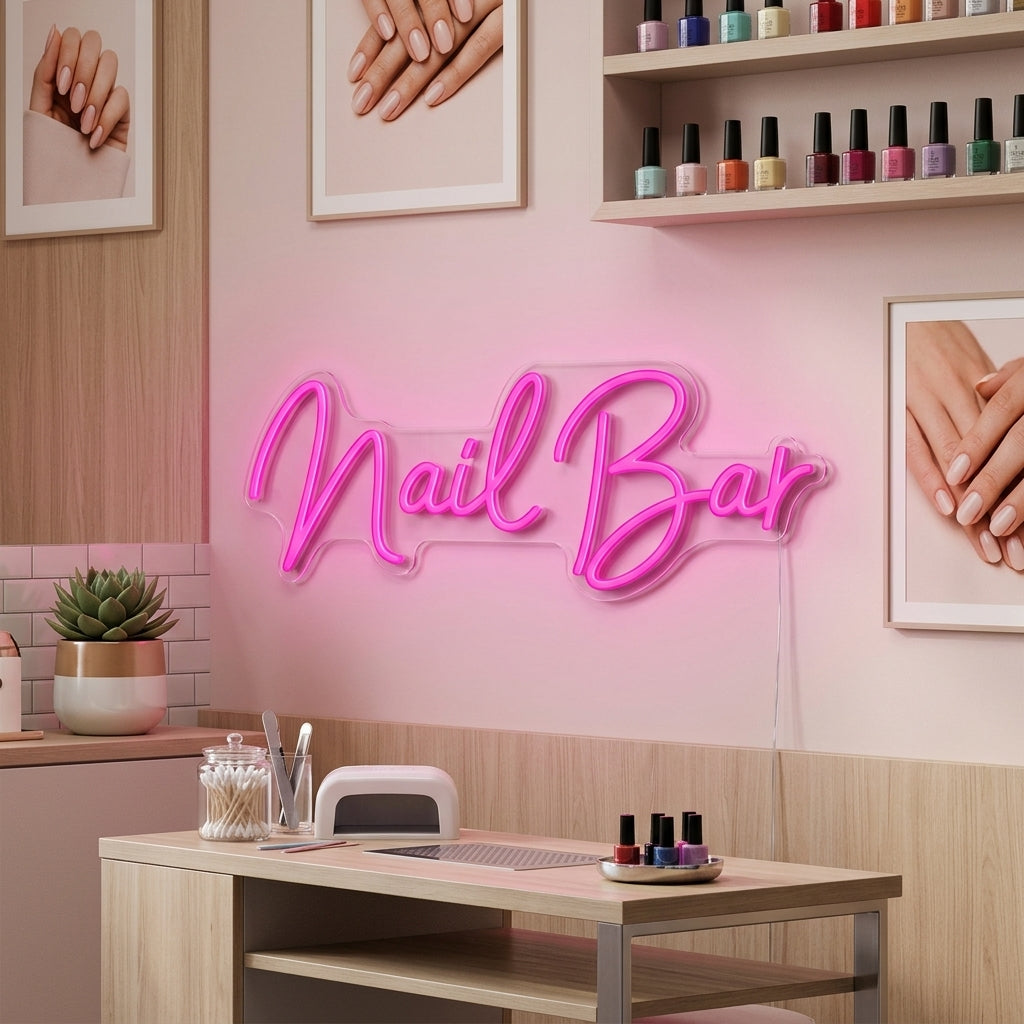 "Nail Bar" Neon Verlichting