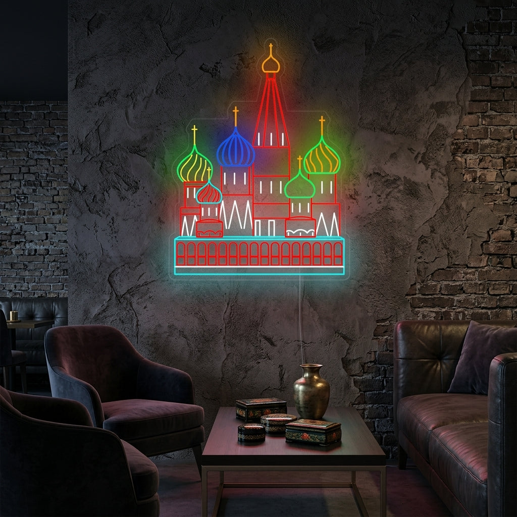 "Moskou Kremlin" Neon Verlichting