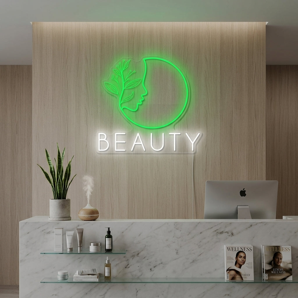 "Schoonheid Spa Logo" Neonbord