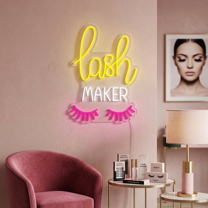 "Lash Maker" Neon Verlichting