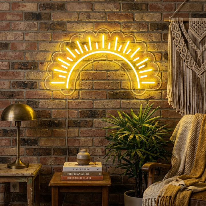 "Zon, Zonsondergang" Neon Verlichting
