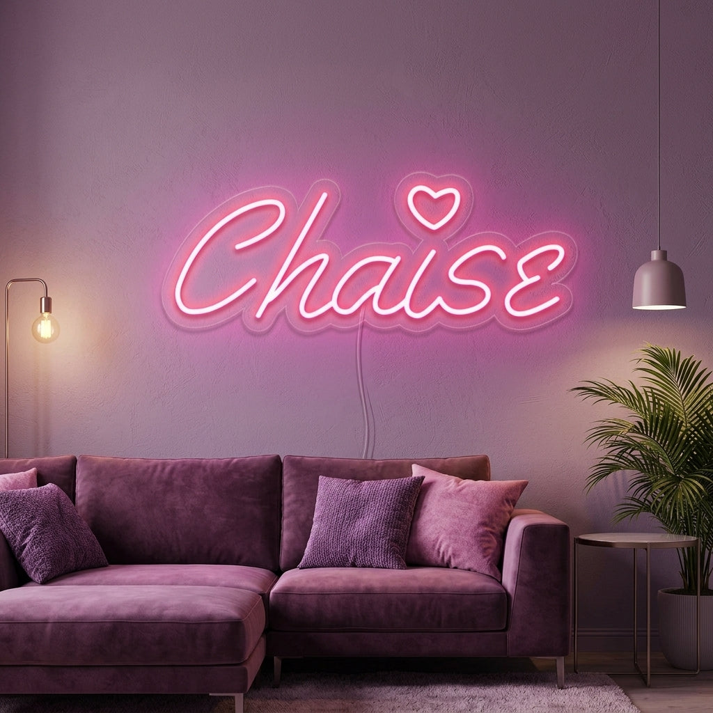 "Chaise" Neon Verlichting