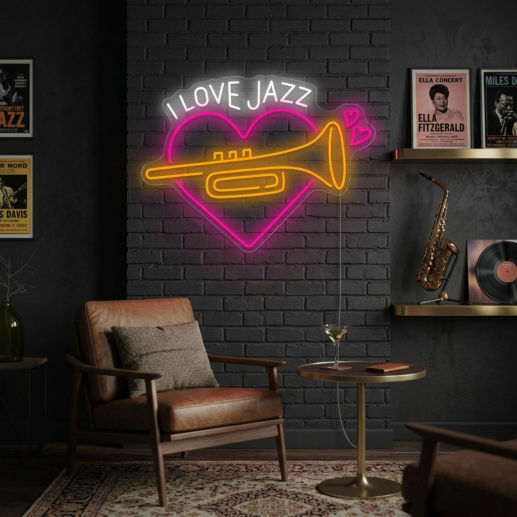 "Jazz Muziek" Neonbord