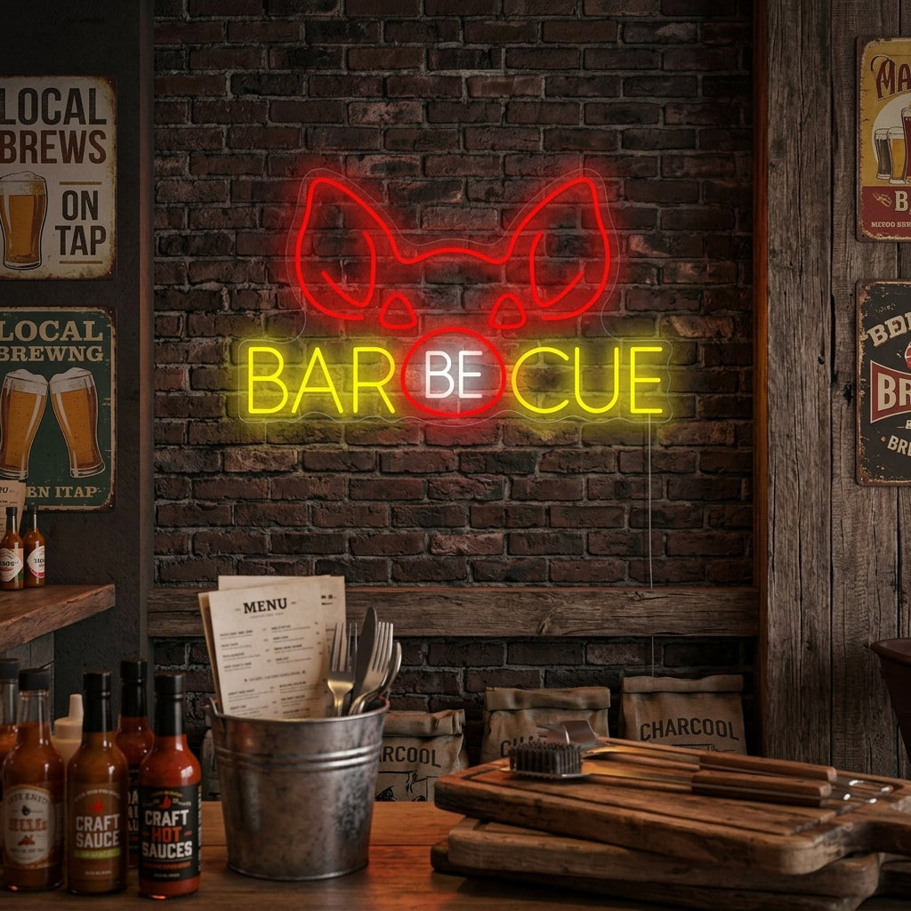 "Barbecue" Neonbord