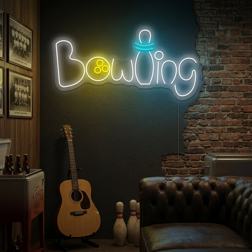 "Bowling" Neonbord