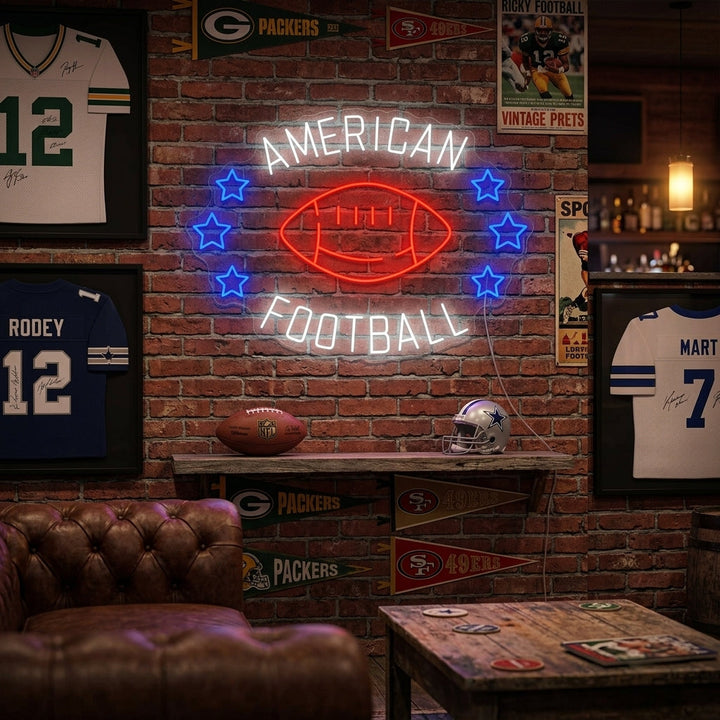 "American Football" Neonbord