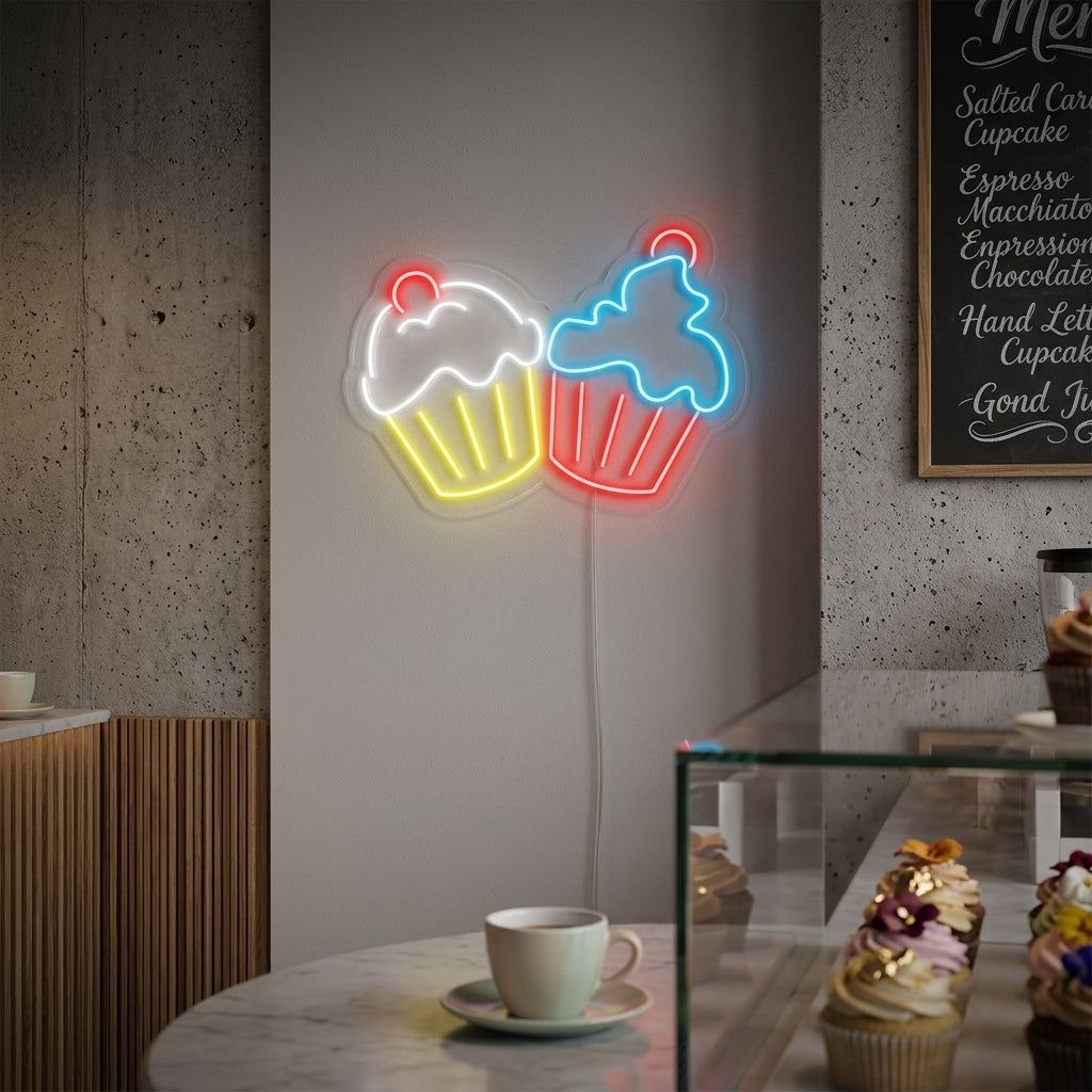 "Cupcakes" Neon Verlichting