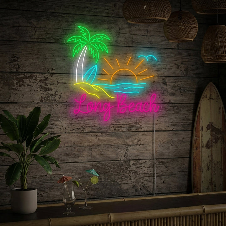 "Long Beach" Neonbord