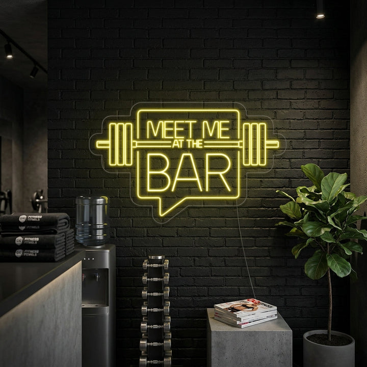 "Meet Me At The Bar Sportschool" Neon Verlichting
