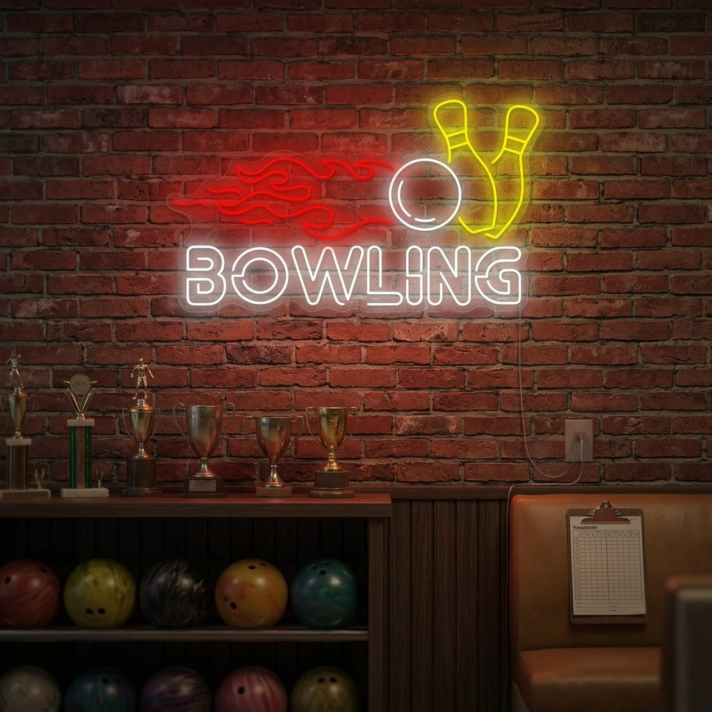 "Bowling" Neonbord