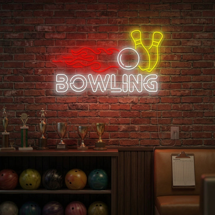 "Bowling" Neonbord