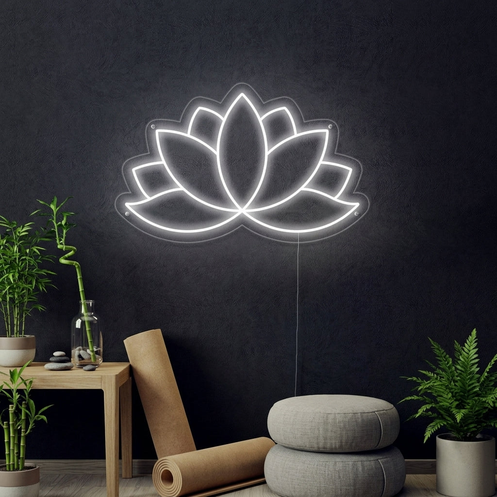 "Lotusbloem" Neon Verlichting