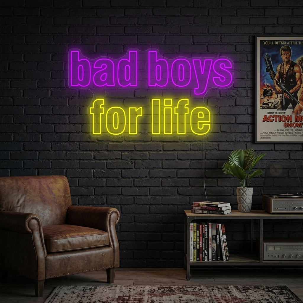 "Bad Boys For Life" Neonbord