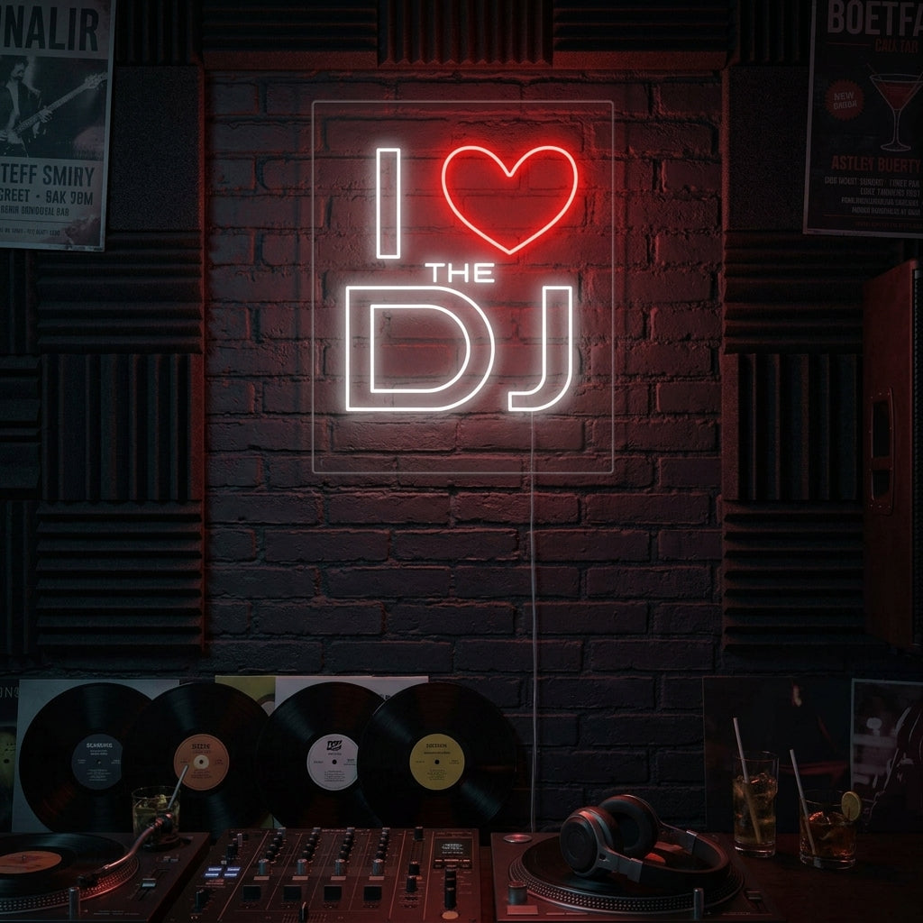 "I Love The Dj" Neon Verlichting