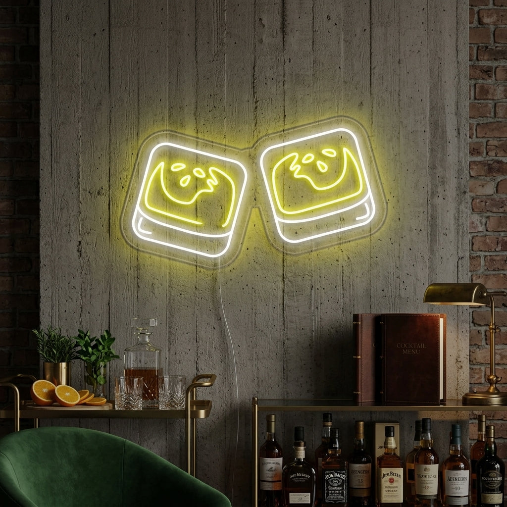 "Twee Rinkelende Scotch" Neon Verlichting