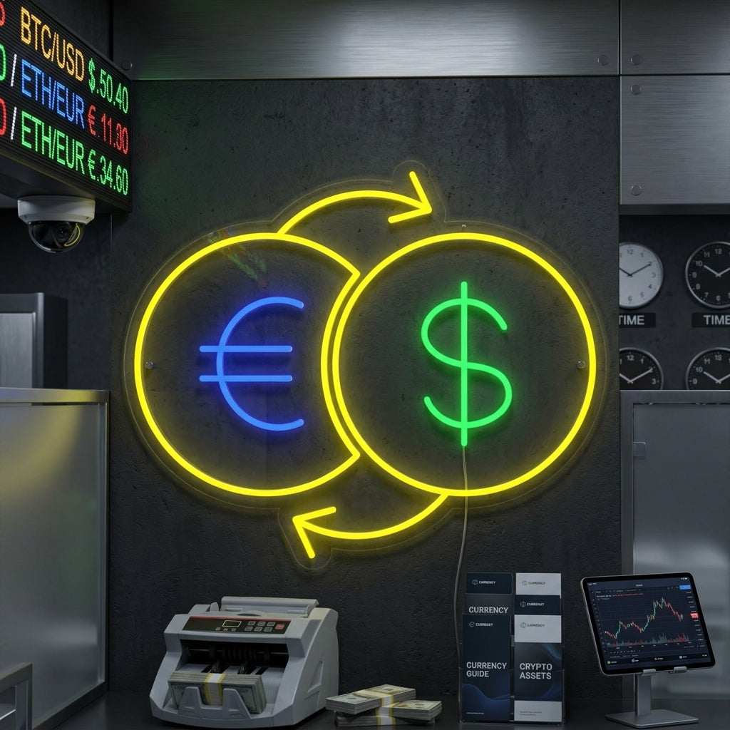 "Geld Wisselen" Neon Verlichting
