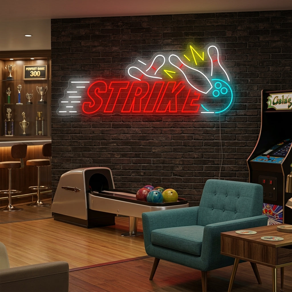 "Strike Bowling" Neonbord