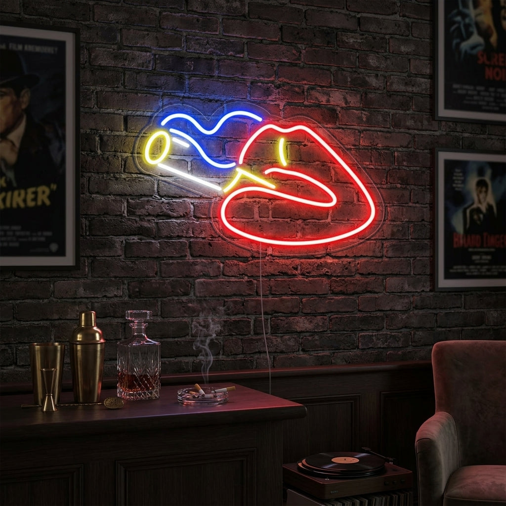 "Lippen Roken" Neon Verlichting