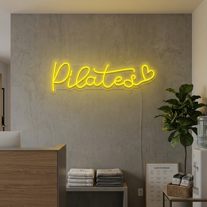 "Pilates Hart" Neon Verlichting