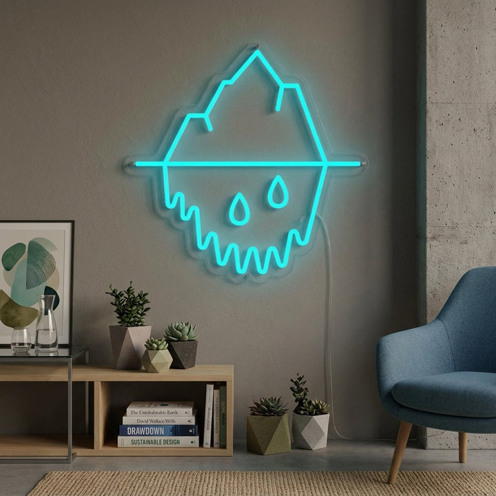 "Druppende Ijsberg" Neon Verlichting