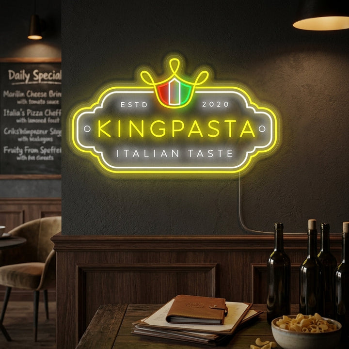 "King Pasta" Neonbord