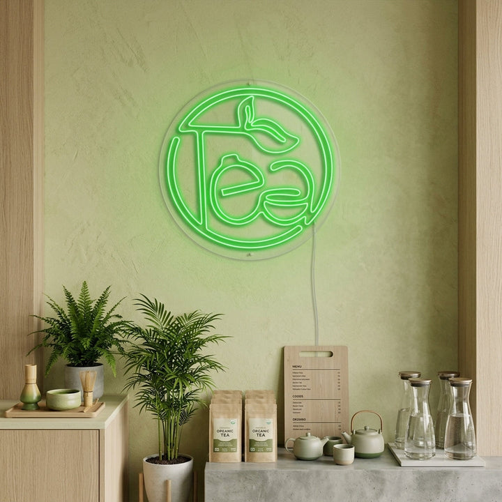 "Groene thee, Tea" Neon Verlichting