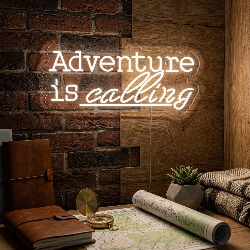 "Adventure is Calling" Neon Verlichting