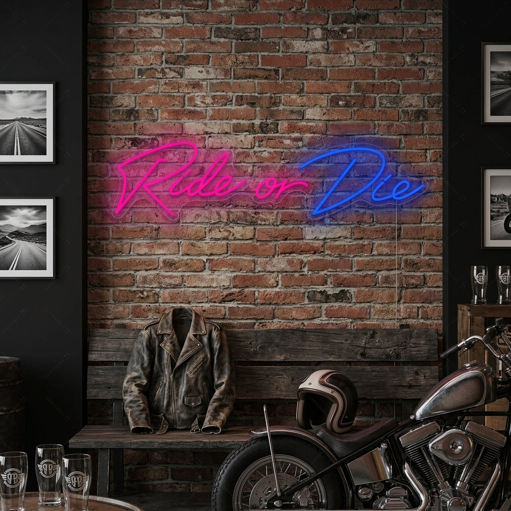 "Ride Or Die" Neonbord