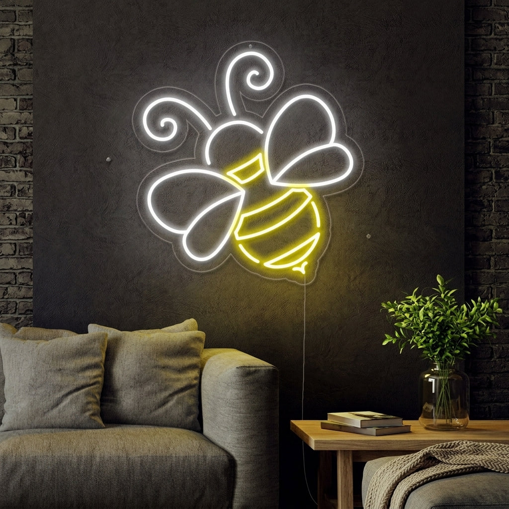 "Bij" Neon Verlichting