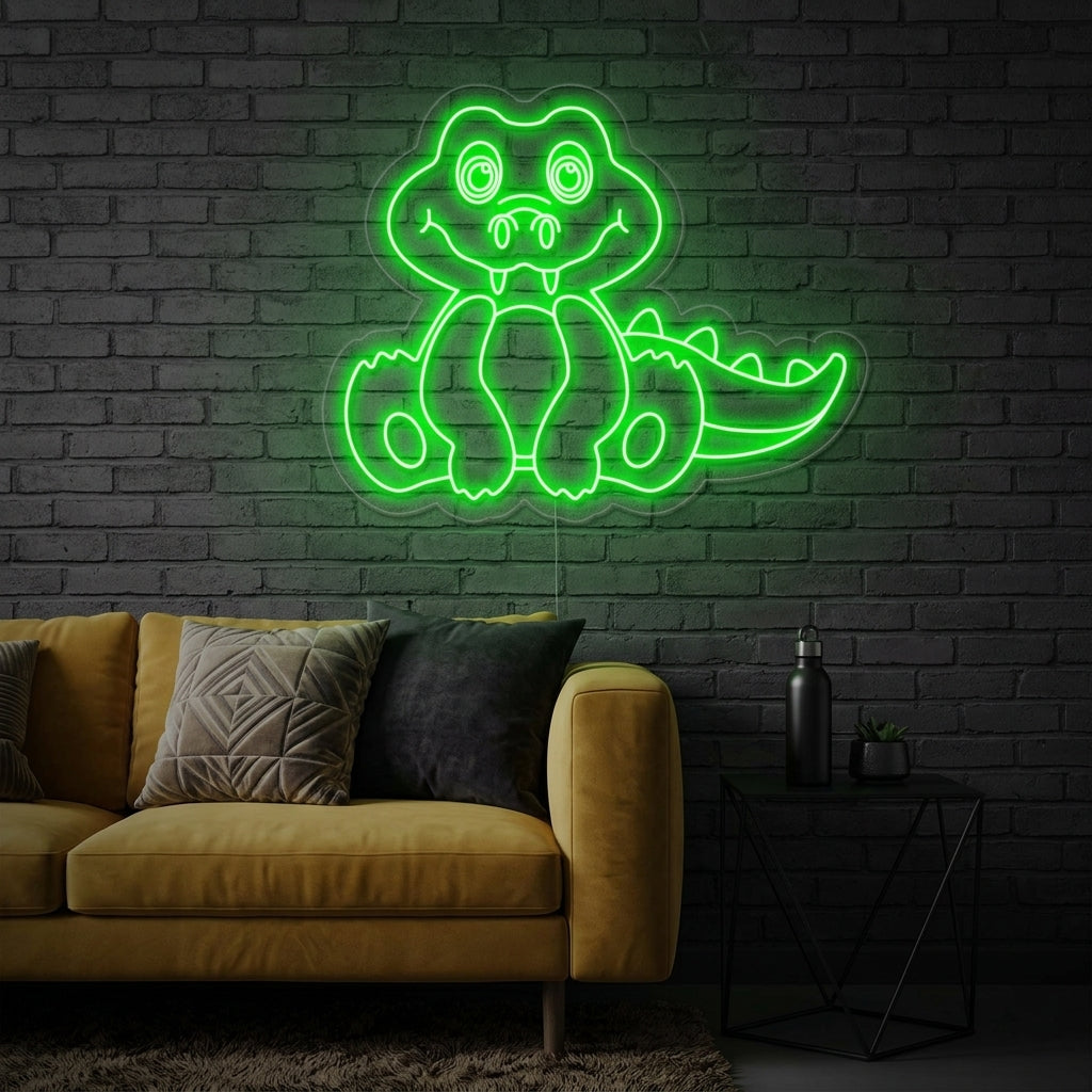 "Alligator" Neon Verlichting
