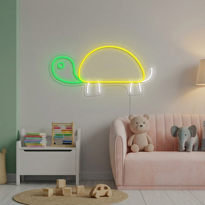 "Schildpad, Decor Kinderkamer" Neon Verlichting